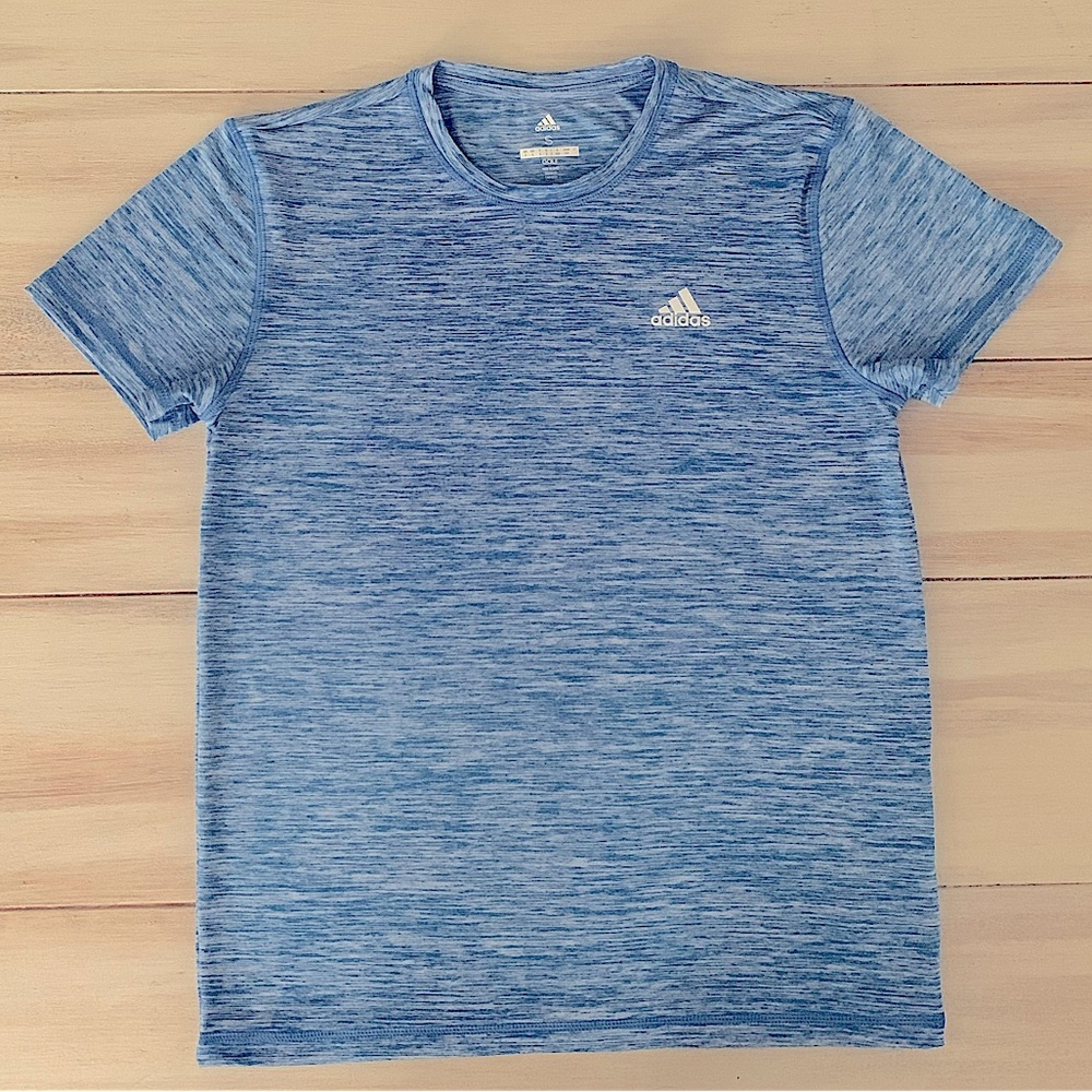 LIKE NEW! Adidas Golf Crew Neck Short Sleeve Shirt Blue Men’s Activewear Small